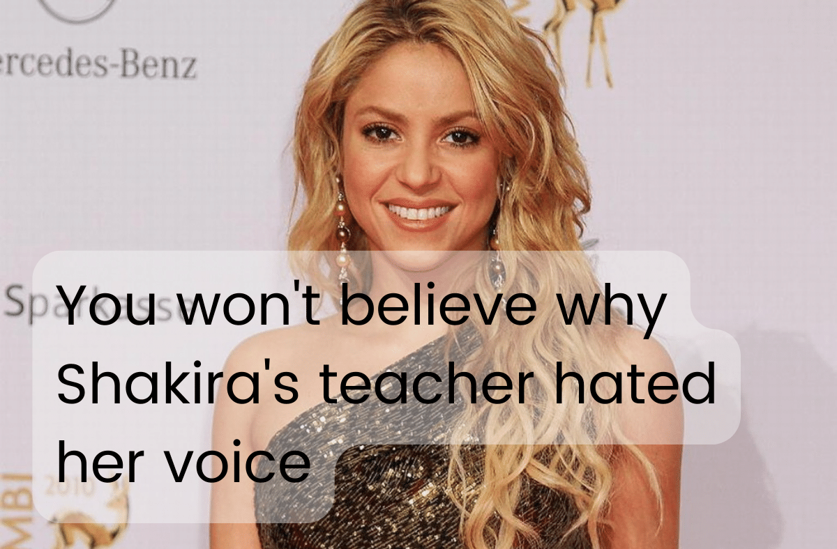 You won't believe why Shakira's teacher hated her voice